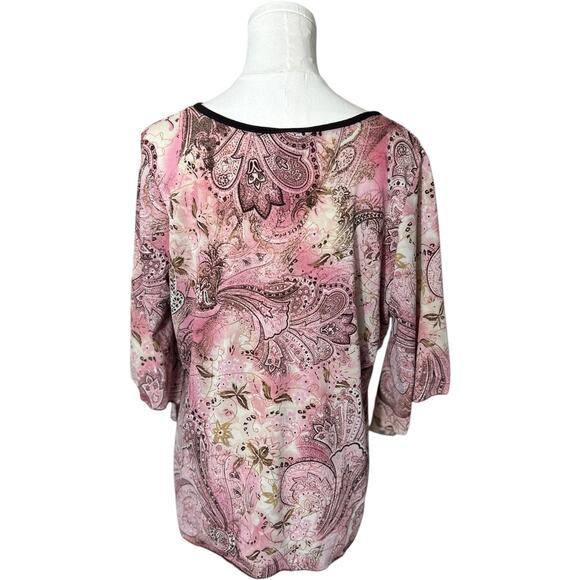 Teenie Weenie Vintage Paisley Bell Sleeve Top - Size XLarge, Fairy Grunge 170 - Picture 4 of 8